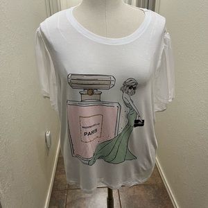 Plus Size Top Size 2X new without tags, a bit see thru.